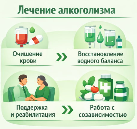 лечение алкоголизма в Красном Селе этапы